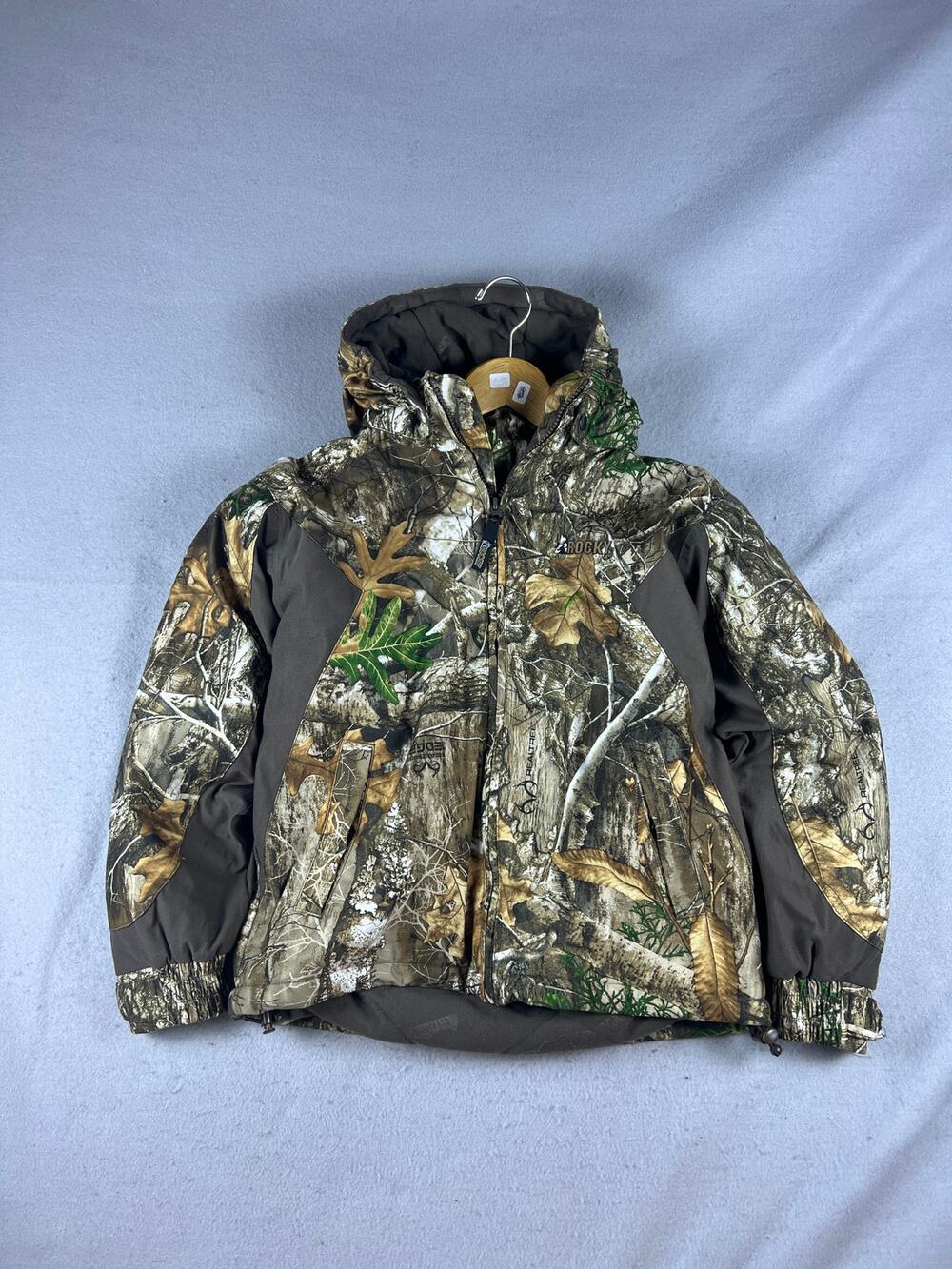 Rocky Hunting Jacket Youth L Hooded Realtree Edge Camo Lined Outdoor Sports
